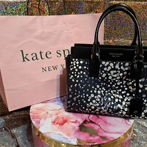 Kate Spade Blue and White Cameron Satchel Bag